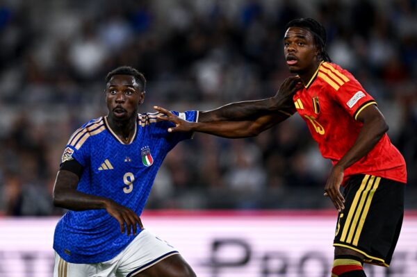 Mg Roma 25/09/2026 - Nations League / Italia-Belgio / foto Matteo Gribaudi/Image Sport
nella foto: Moise Kean-Nathan Ngoy