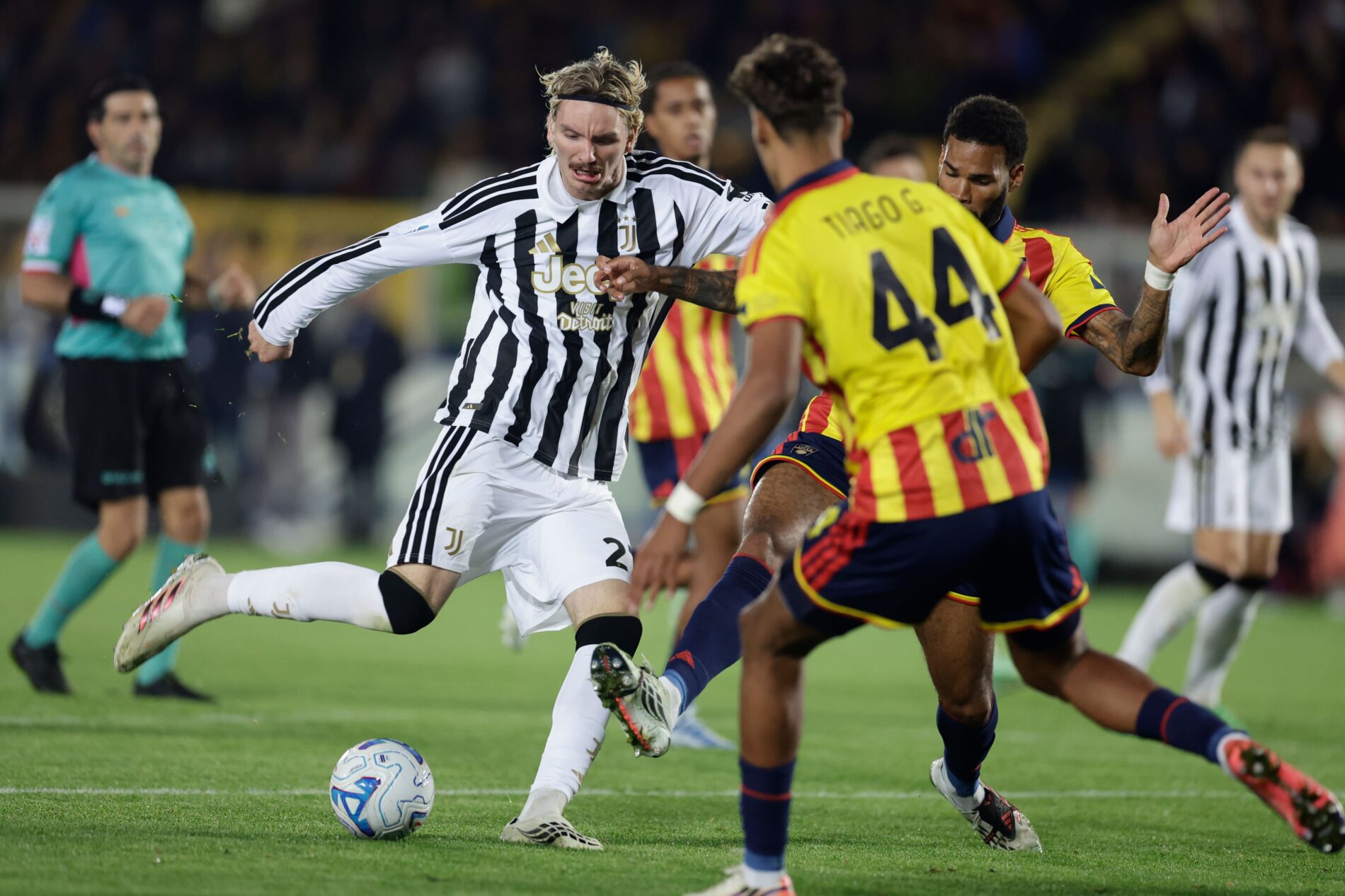Le pagelle di Lecce-Juventus: Tiago giganteggia, N’Dri ci prova. Ngom e Gaspar, ingenuità evitabili